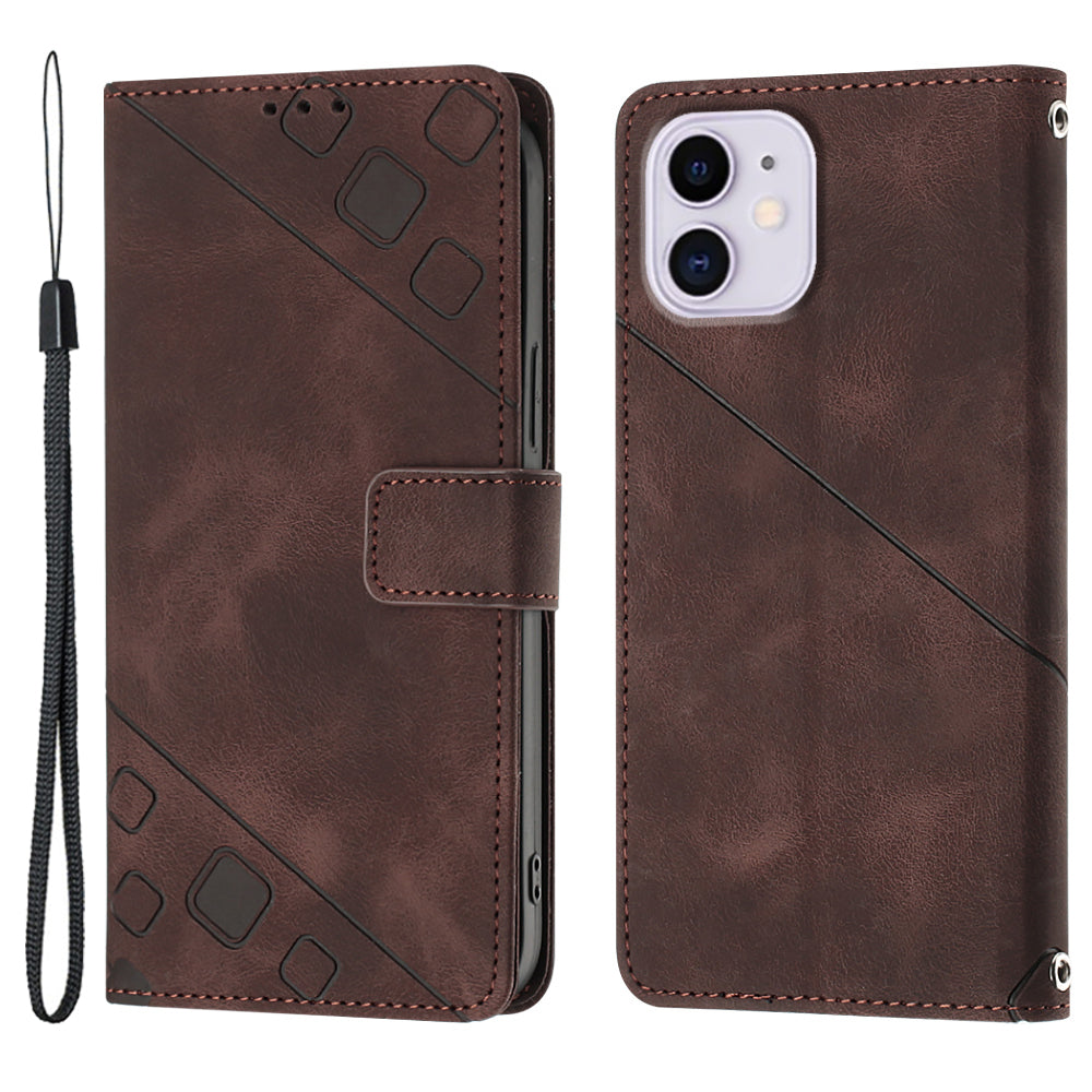 PT005 YB Imprinting Series-6 For iPhone 11 6.1 inch PU Leather Stand Phone Case, Flip Folio Wallet Cover - Red PT005 YB Imprinting Series-6 For iPhone 11 6.1 inch PU Leather Stand Phone Case, Flip Folio Wallet Cover - Red